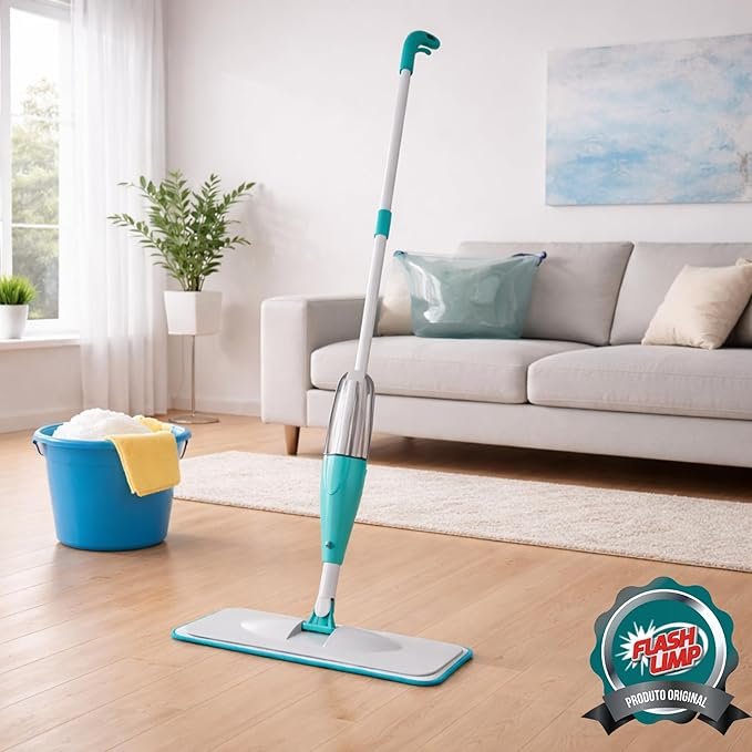 Mop Spray FIT com reservatório 365ml, Borrifa Limpa e Seca , MOP0556, Flash Limp!!😎💕