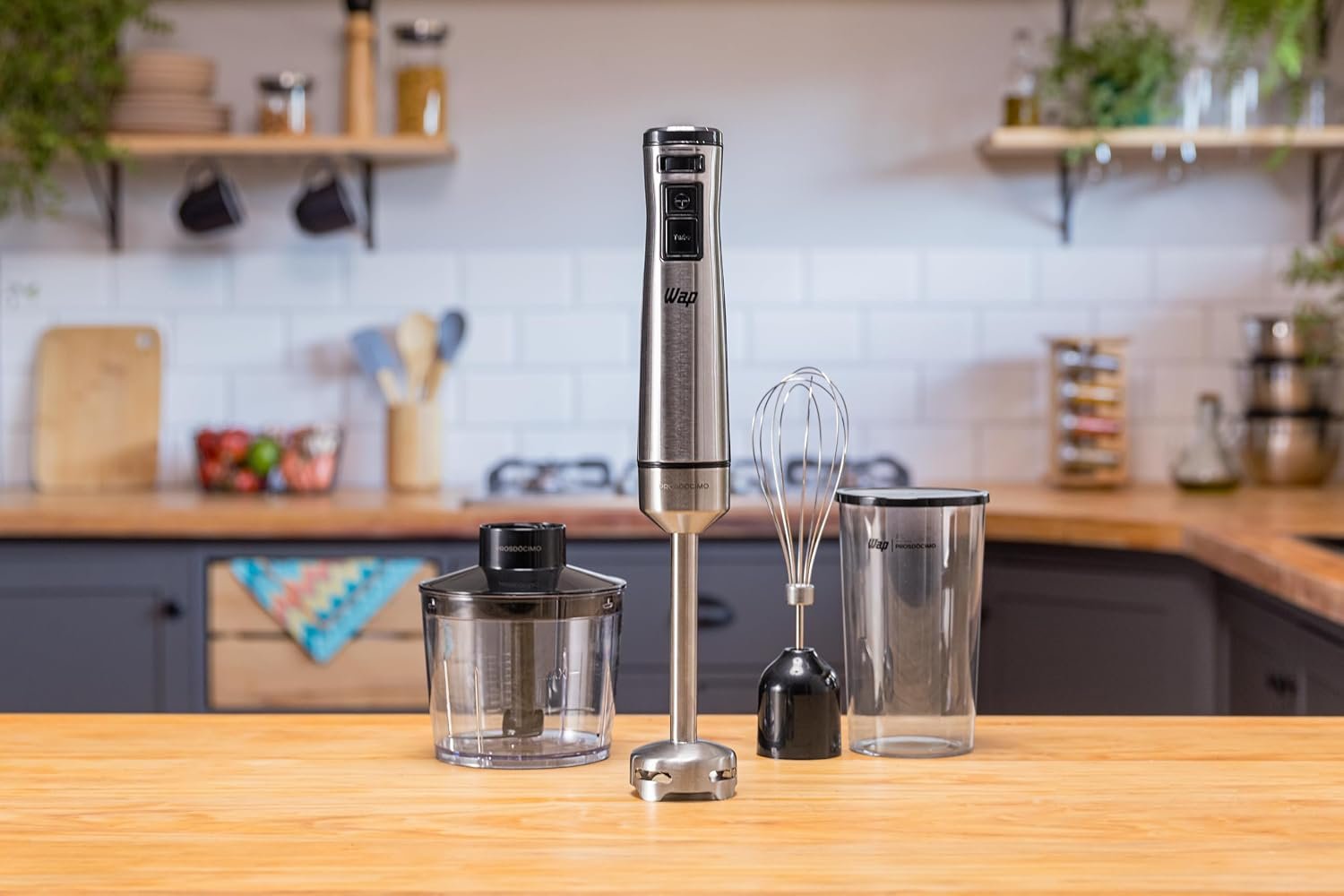 ✅ Mixer Elétrico 3 em 1 com Processador, Miniprocessador e Batedor de Clara em Inox!!😎💕