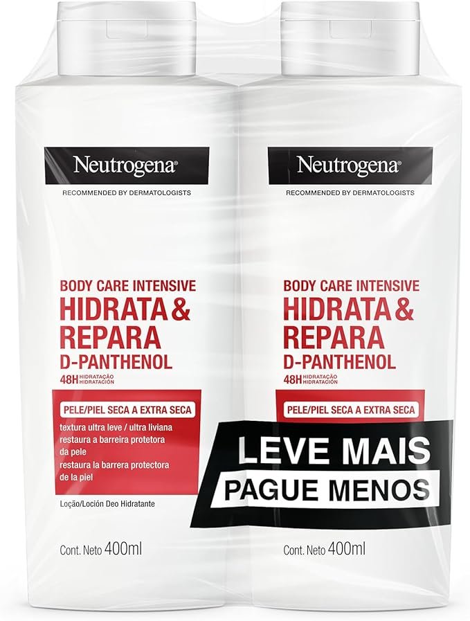 Neutrogena Hidratante Corporal Body Care Intensive Hidrata&Repara, Kit com 2 Unidades de 400ml!!😎💕