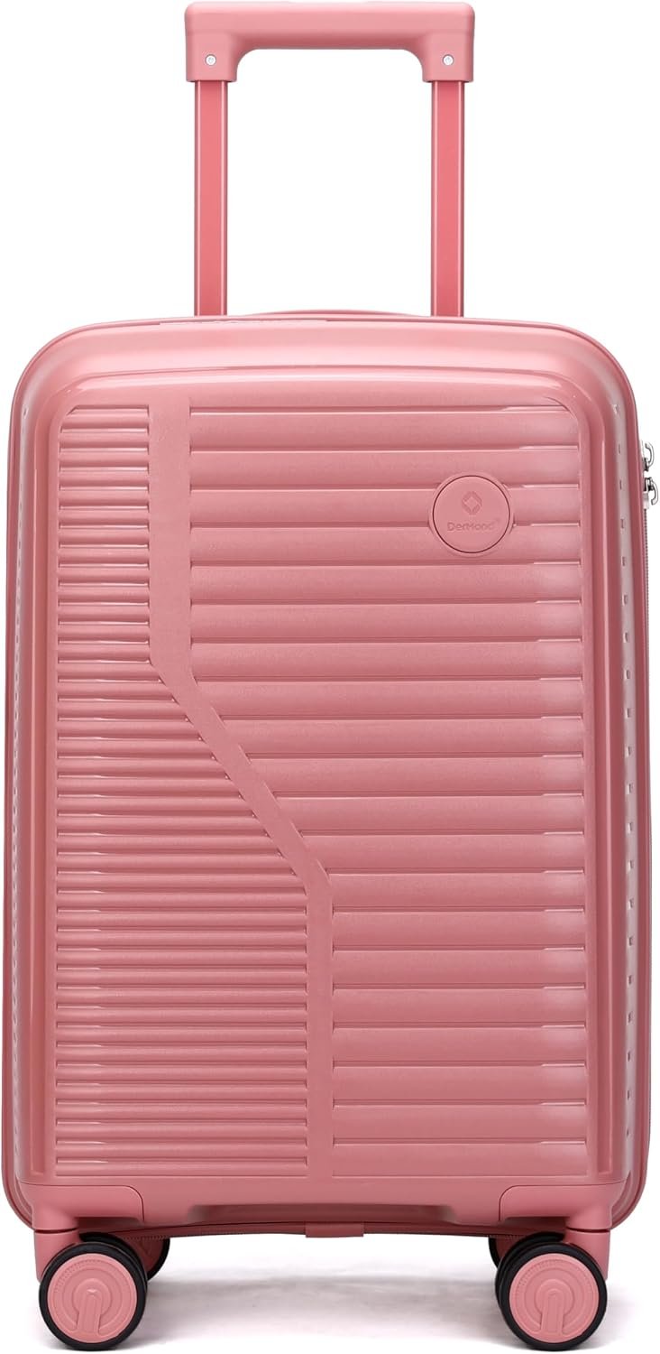 ✅Mala de Bordo Dermond PRO | Super Resistente, Cadeado Embutido e Rodas Silenciosas Removíveis (Rosa Vintage)!!😎💕