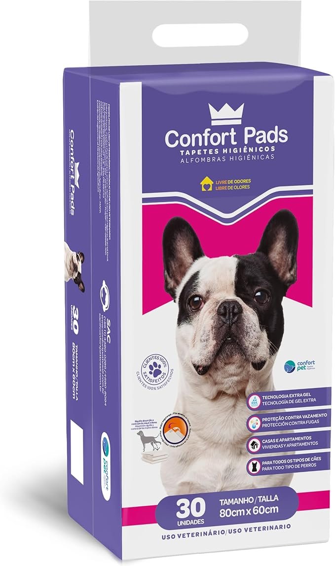 ✅Tapete Higiênico Confort Pads 80X60 Com 30 Unidades!!😎💕