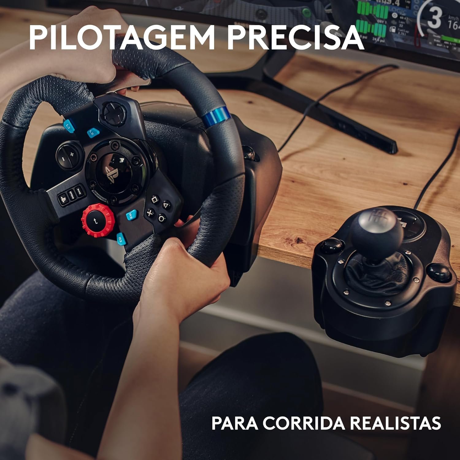 Combo Volante, Pedais e Cambio Logitech G29 SE Driving Force para PS5, PS4, PS3 e PC!!😎💕