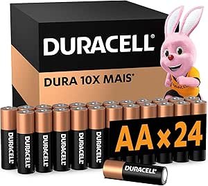 ✅Pilhas Alcalinas AA Pequena Pack 24 Unidades – Dura até 10x Mais!!😎💕