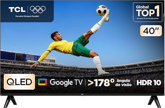 ✅TCL, Smart TV, 40 Polegadas, FHD QLED, WiFi, Bluetooth, Google TV, 2 HDMI, HDR10, Dolby Audio, 40S5K!!😎💕