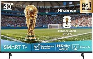 Hisense Smart TV FHD 40″ Polegadas 40A4NV com HDR10, DTS Virtual X, Compatibilidade Alexa e Google Home!!😎💕