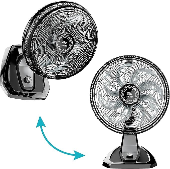 WAP Ventilador de Mesa e Parede 50cm FLOW TURBO, Tecnologia Silenciosa e Econômica, 8 Pás e 3 Velocidades, 180W 127V!!😎💕