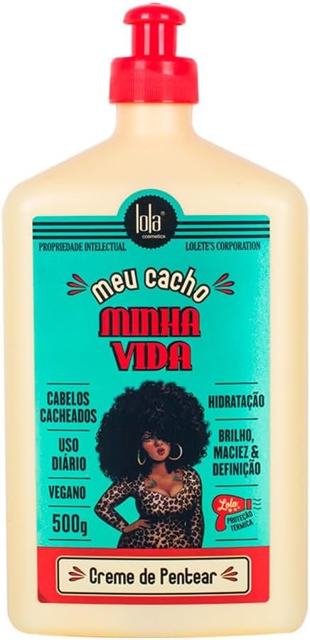 Meu Cacho Minha Vida – Creme de Pentear: brilho, maciez e definição. Cabelos Cacheados. 500ml