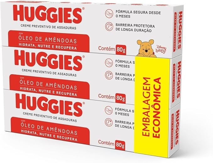 Creme Preventivo Assaduras Huggies Pele Protegida c/3 de 80g!!😎💕