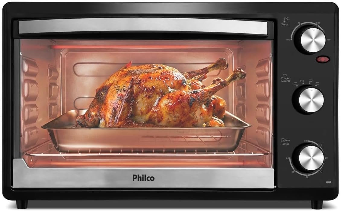 Forno Elétrico Philco PFE44P Dupla Resistência 44L 220V!!😎💕