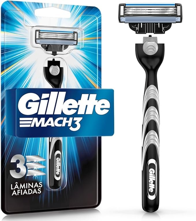 ✅Aparelho de Barbear Gillette Mach3 3 Lâminas!!😎💕