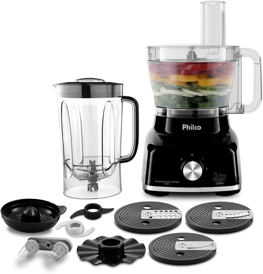 Philco Multiprocessador PMP1600P 9 em 1 1700W 2,1 Litros!!😎💕