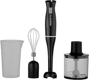 Mixer 3 em 1 Agratto AMIX02-02 Preto 700ml 220V!!😎💕